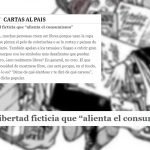 Esa libertad ficticia que “alienta el consumismo”